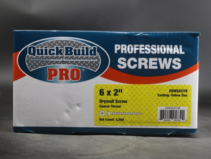 #6X2" DECK SCREW YELLOW ZINC