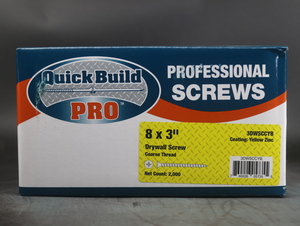 #8 X 3 DECK SCREW YELLOW ZINC