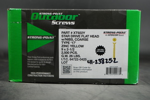 #9X2-1/2" T-25 FLAT HEAD TORX