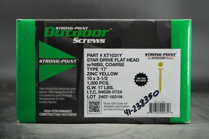 #10X3-1/2" T-25 FLAT HEAD TORX