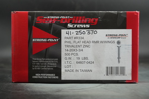 #14X3-3/4" FLAT HEAD COARSE
