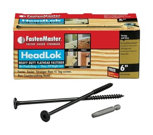 HEADLOK 6" HD WOOD SCREW (50BX)