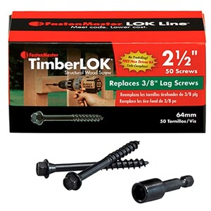TIMBERLOK 2-1/2"WOOD SCREW
