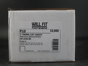 WILL-FIT P-10 5/8" STAPLE Wide Crown