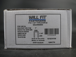WILL-FIT P-15 1-1/4" STAPLE Wide Crown